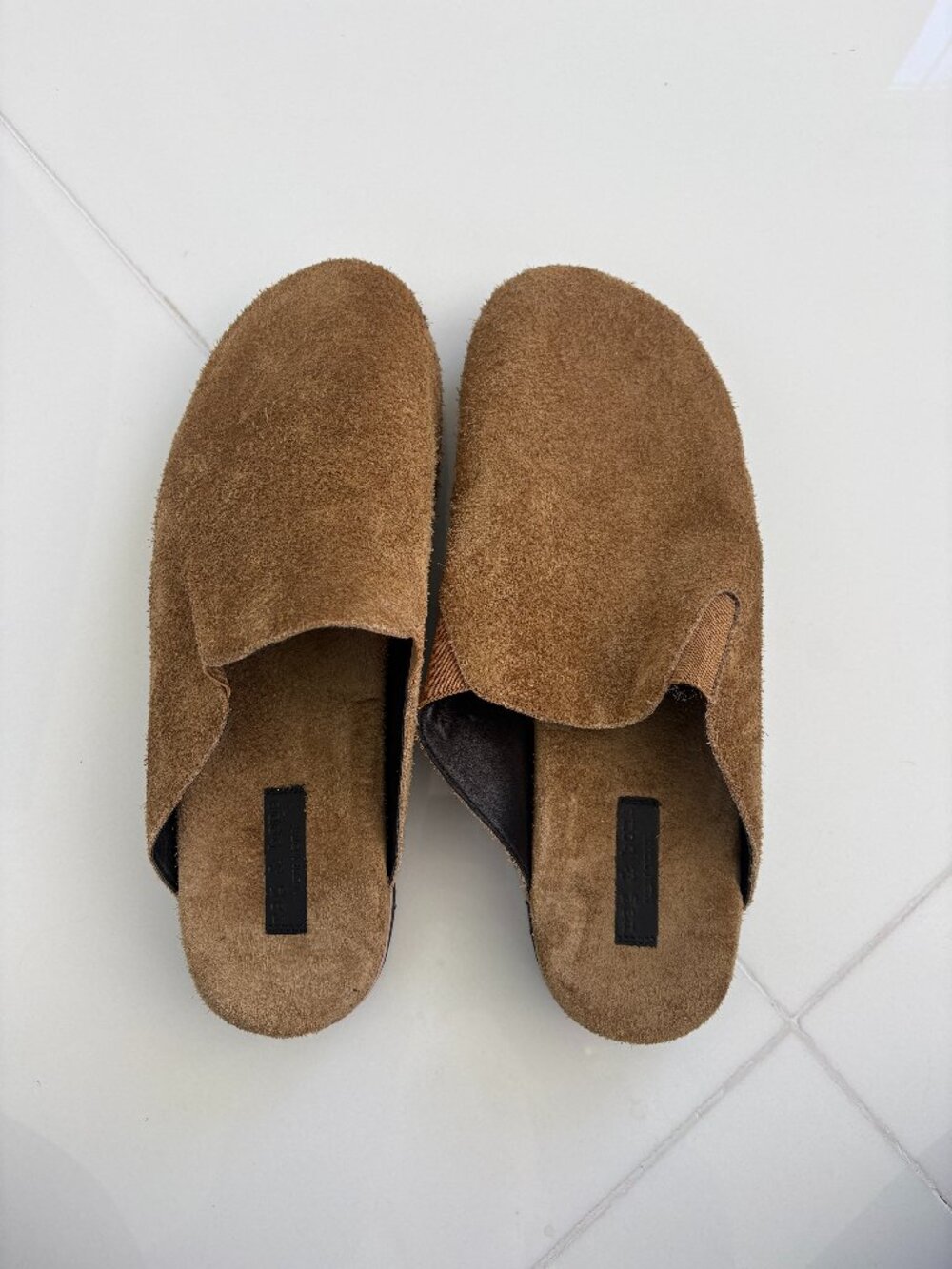 New rag & bone Tan Closed-Toe Slip-On Mules Men's XL